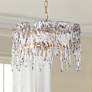 Thumbnail1 of Sarla 15 1/2" Wide Gold Crystal 3-Light Chandelier