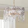 Sarla 15 1/2" Wide Gold Crystal 3-Light Chandelier