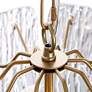 Thumbnail4 of Sarla 15 1/2" Wide Gold Crystal 3-Light Chandelier more views