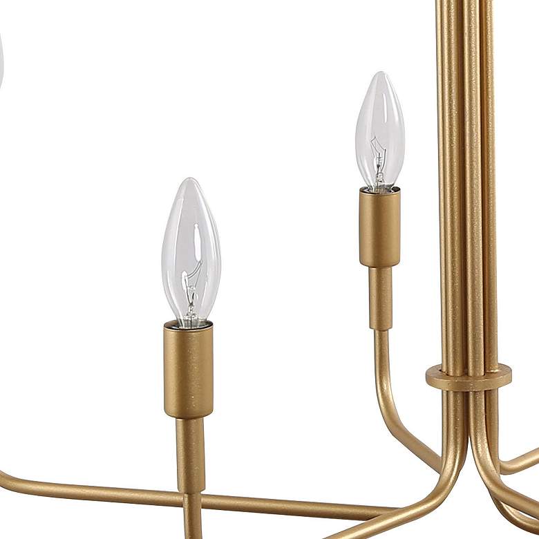 Image 3 Sarla 25" Wide Gold Metal 6-Light Chandelier more views