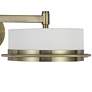 Sarnen Antique Brass LED Plug-In Swing Arm Reading Wall Lamp