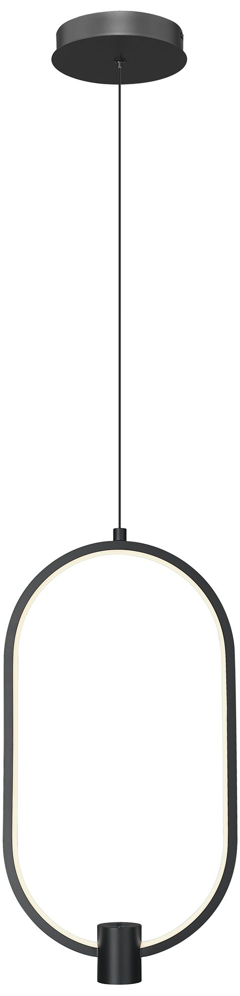 Saros by Z-Lite 10.25 inch Matte Black 1 Light Pendant