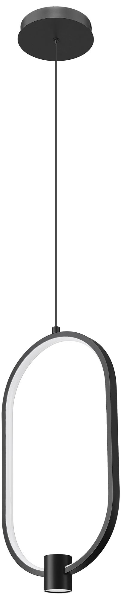 Image 7 Saros by Z-Lite 10.25 inch Matte Black 1 Light Pendant more views