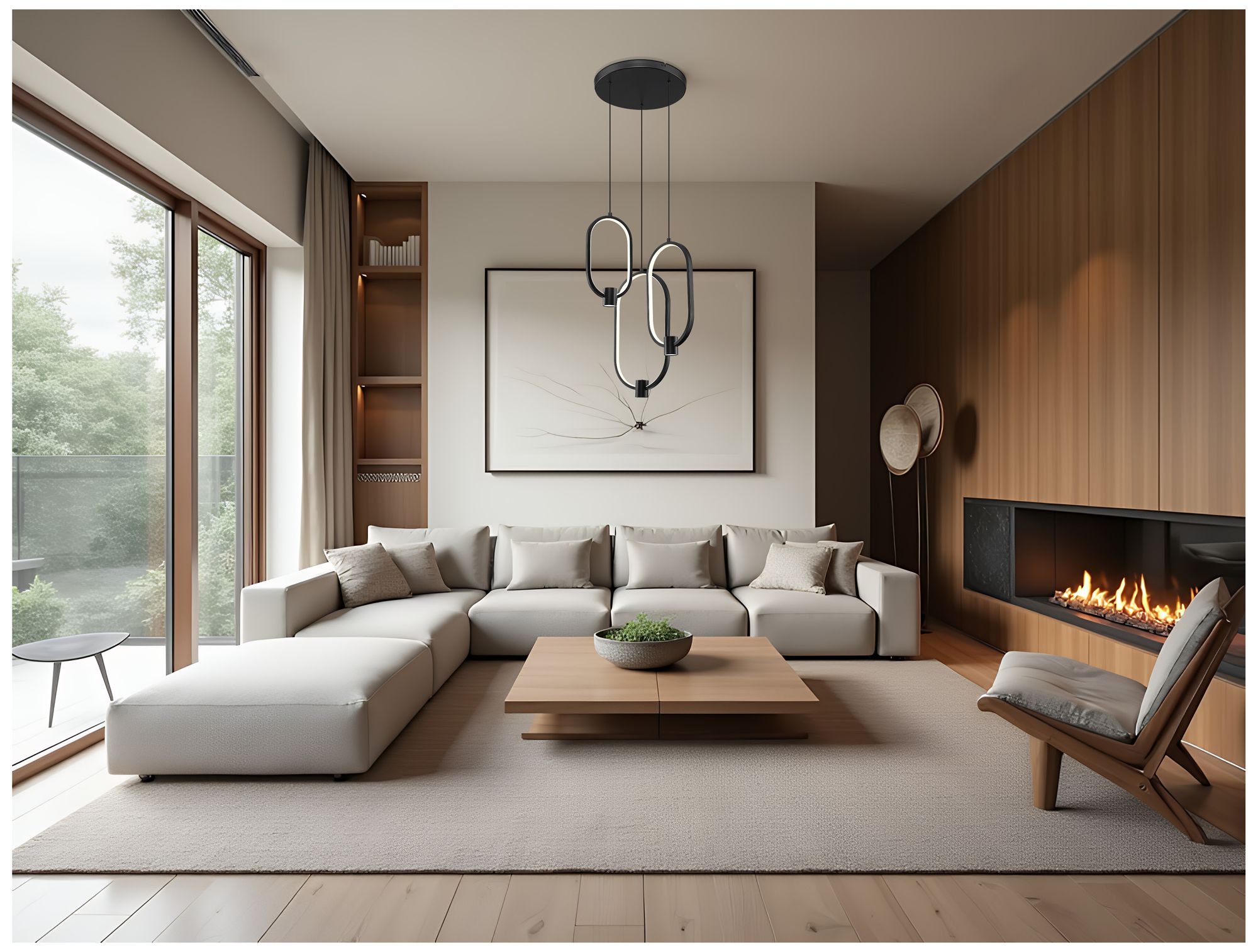 Image 3 Saros by Z-Lite 13.75 inch Matte Black 3 Light Chandelier more views