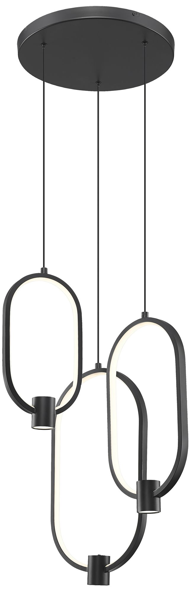 Image 5 Saros by Z-Lite 13.75 inch Matte Black 3 Light Chandelier more views