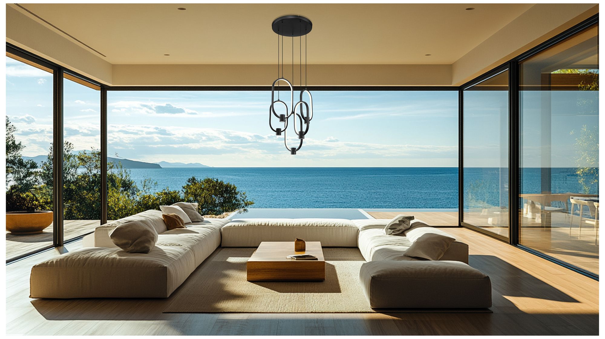 Image 2 Saros by Z-Lite 15.75 inch Matte Black 5 Light Chandelier more views