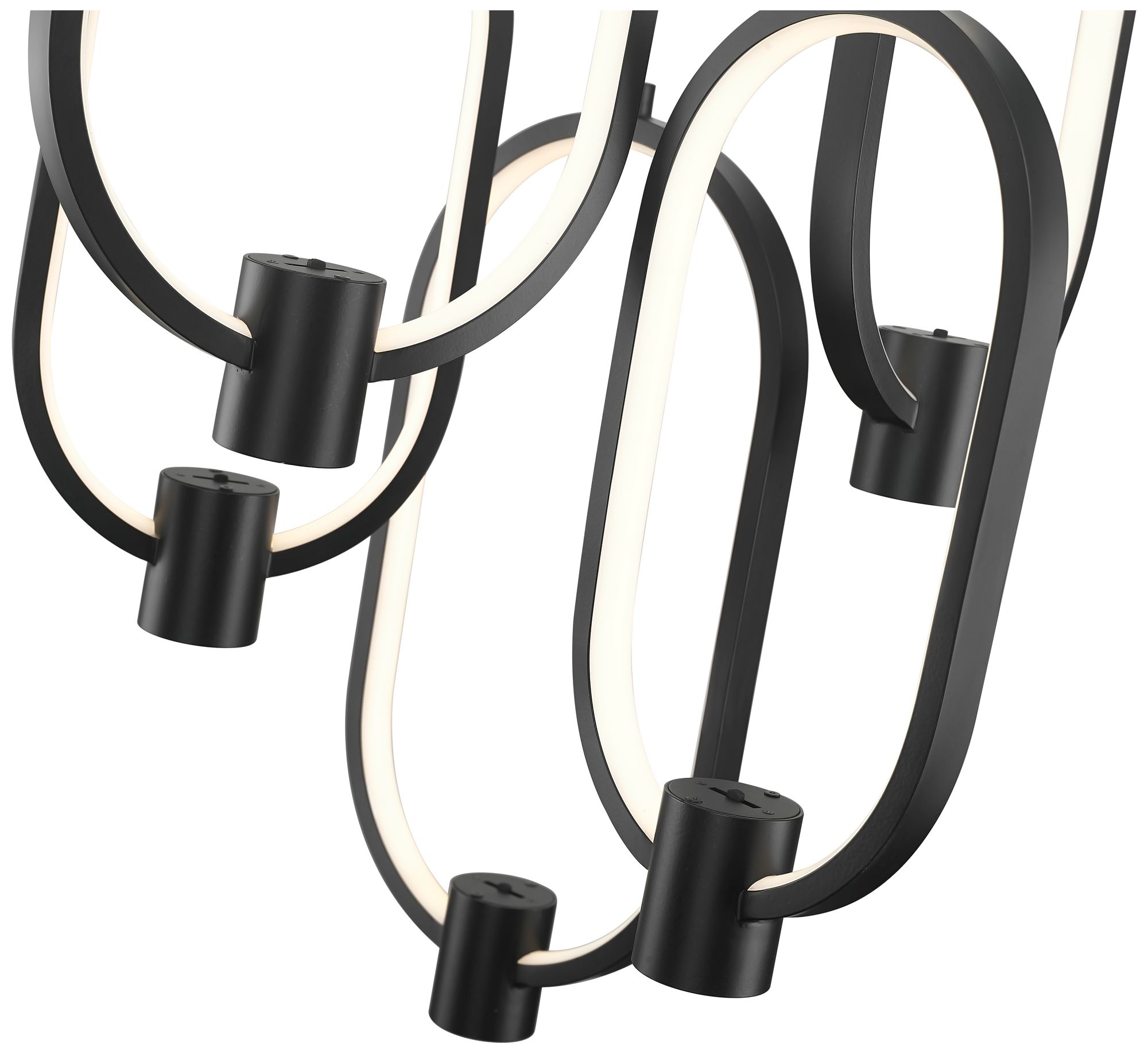 Image 6 Saros by Z-Lite 15.75 inch Matte Black 5 Light Chandelier more views