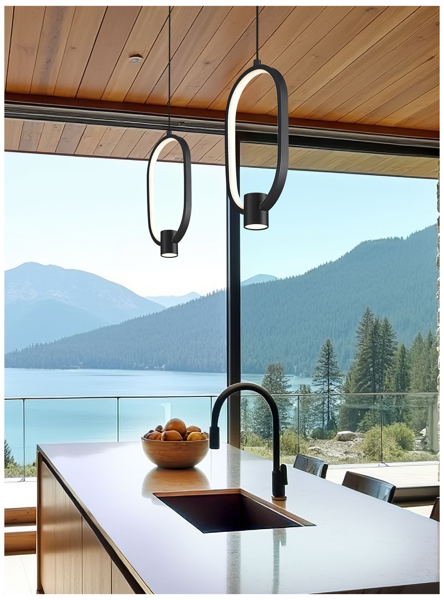 Image 3 Saros by Z-Lite 7.25 inch Matte Black 1 Light Pendant more views