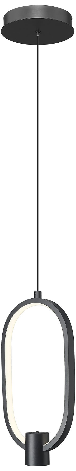 Image 4 Saros by Z-Lite 7.25 inch Matte Black 1 Light Pendant more views