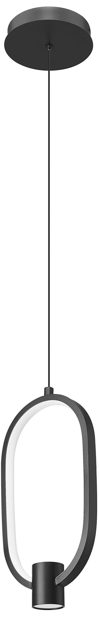 Image 7 Saros by Z-Lite 7.25 inch Matte Black 1 Light Pendant more views