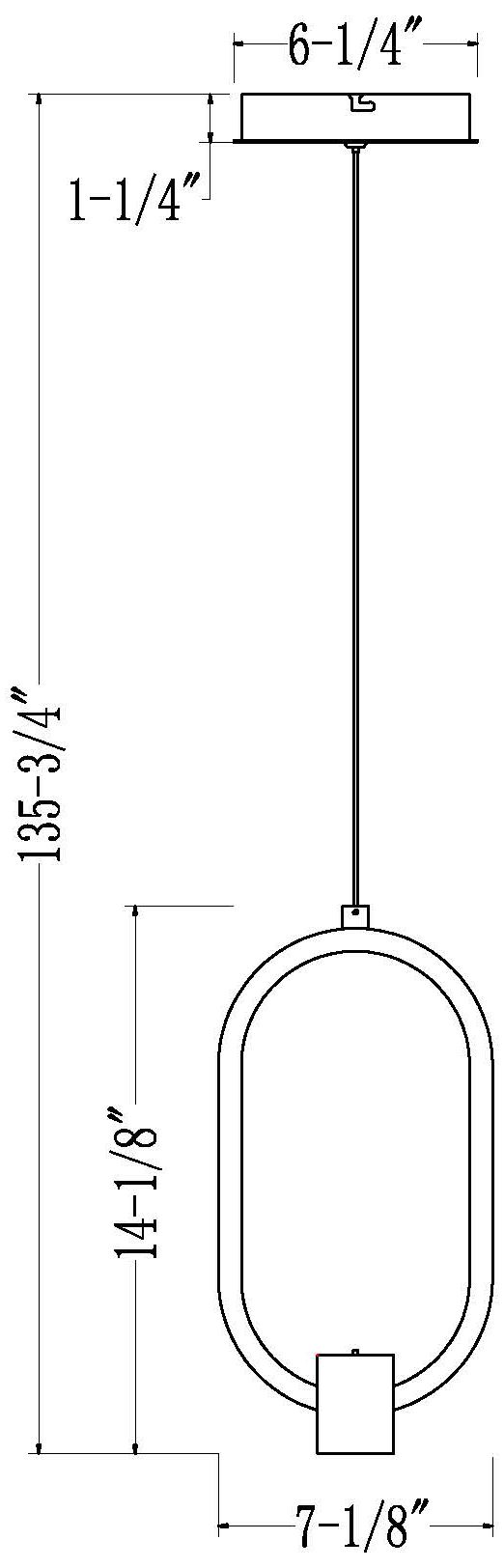 Saros by Z-Lite 7.25 inch Matte Black 1 Light Pendant