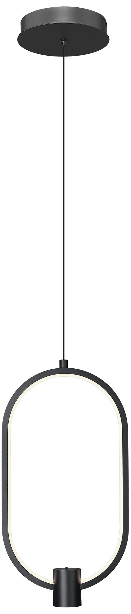 Saros by Z-Lite 8.75 inch Matte Black 1 Light Pendant