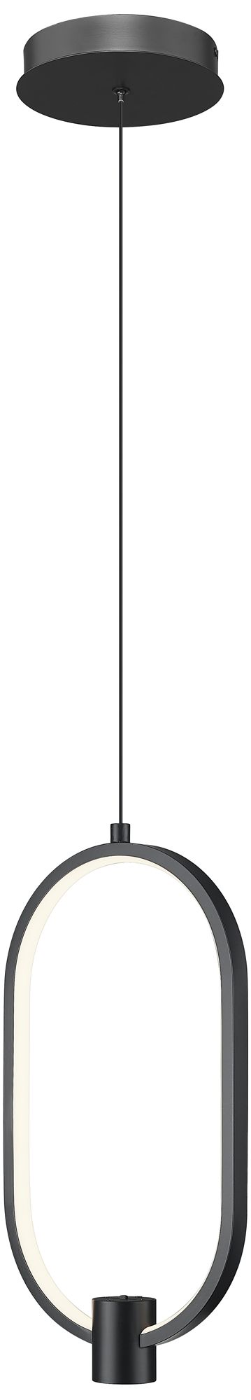 Image 4 Saros by Z-Lite 8.75 inch Matte Black 1 Light Pendant more views