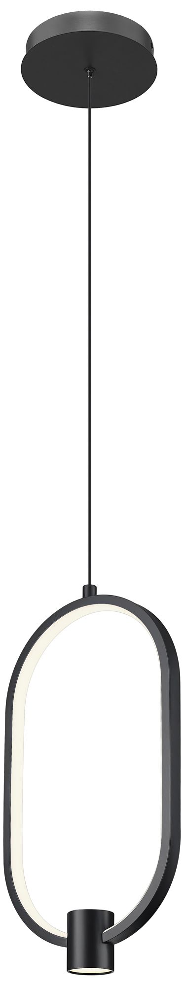 Image 5 Saros by Z-Lite 8.75 inch Matte Black 1 Light Pendant more views