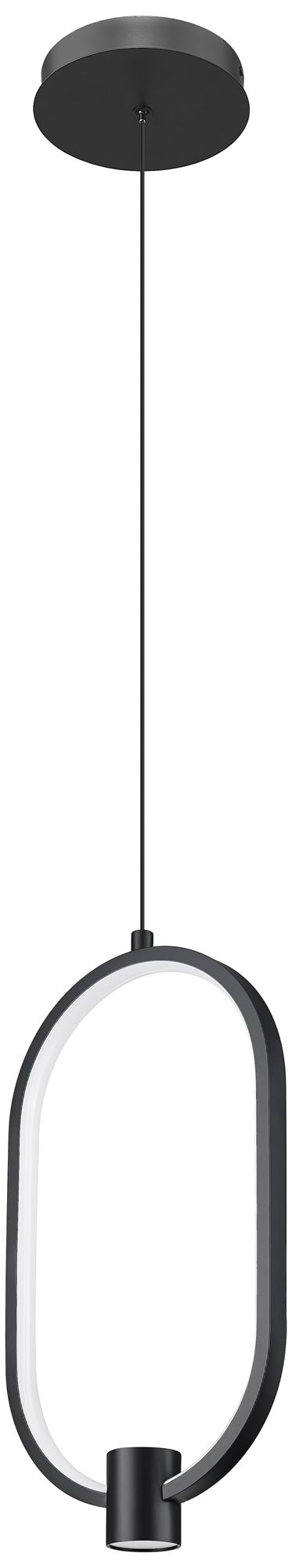 Image 7 Saros by Z-Lite 8.75 inch Matte Black 1 Light Pendant more views