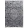 Sarrant Distressed Indoor Gray Area Rug 3963F 4' x 5'-3"