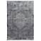 Sarrant Distressed Indoor Gray Area Rug 3963F 4' x 5'-3"