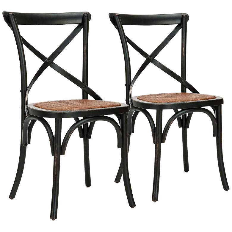 Image 1 Sarton Black Back Side Chairs Set of 2
