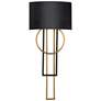 Sartre 32"H x 14"W 1-Light Wall Sconce in Black