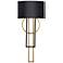 Sartre 32"H x 14"W 1-Light Wall Sconce in Black