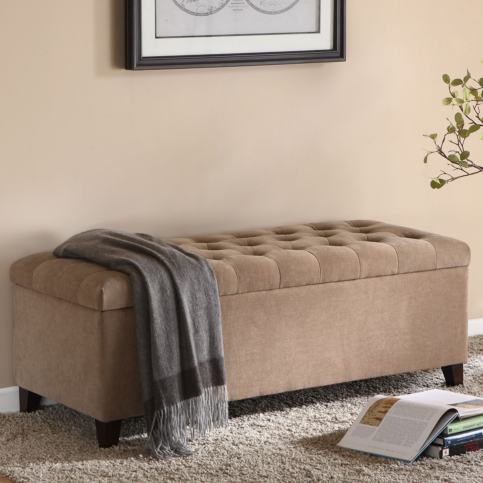 Soft deals storage bench