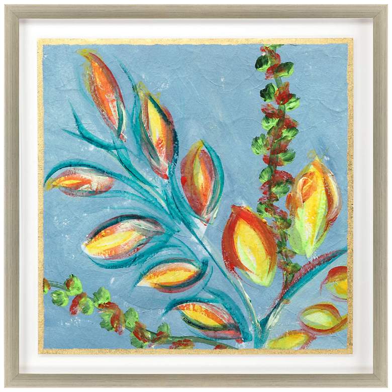 Image 1 Sassy Botanica I 37" Square Giclee Framed Wall Art