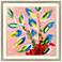 Sassy Botanica III 37" Square Giclee Framed Wall Art