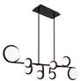 1_Satalite 13.5"H x 42.06"W 10-Light Linear Pendant in Black