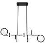 2_Satalite 13.5"H x 42.06"W 10-Light Linear Pendant in Black more views