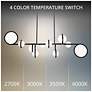 5_Satalite 13.5"H x 42.06"W 10-Light Linear Pendant in Black more views