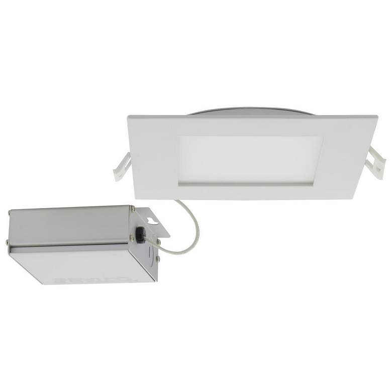 Image 1 Satco 12W 6" White LED Direct Wire Downlight Edge-lit