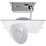1_Satco 15 Watt 6" Sqauare LED Direct Wire Downlight Gimbaled
