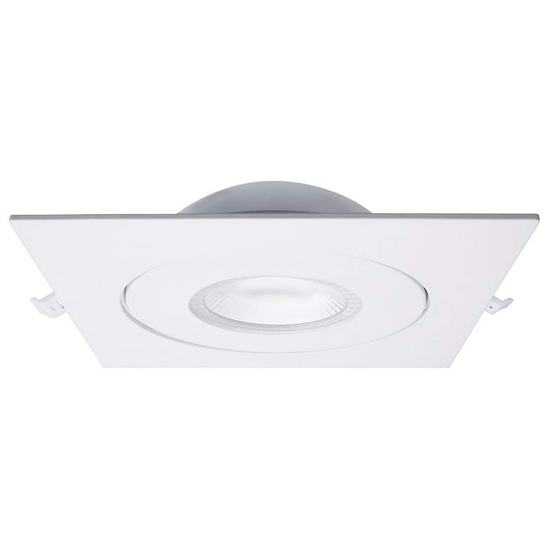 Image 2 Satco 15 Watt 6" Sqauare LED Direct Wire Downlight Gimbaled more views