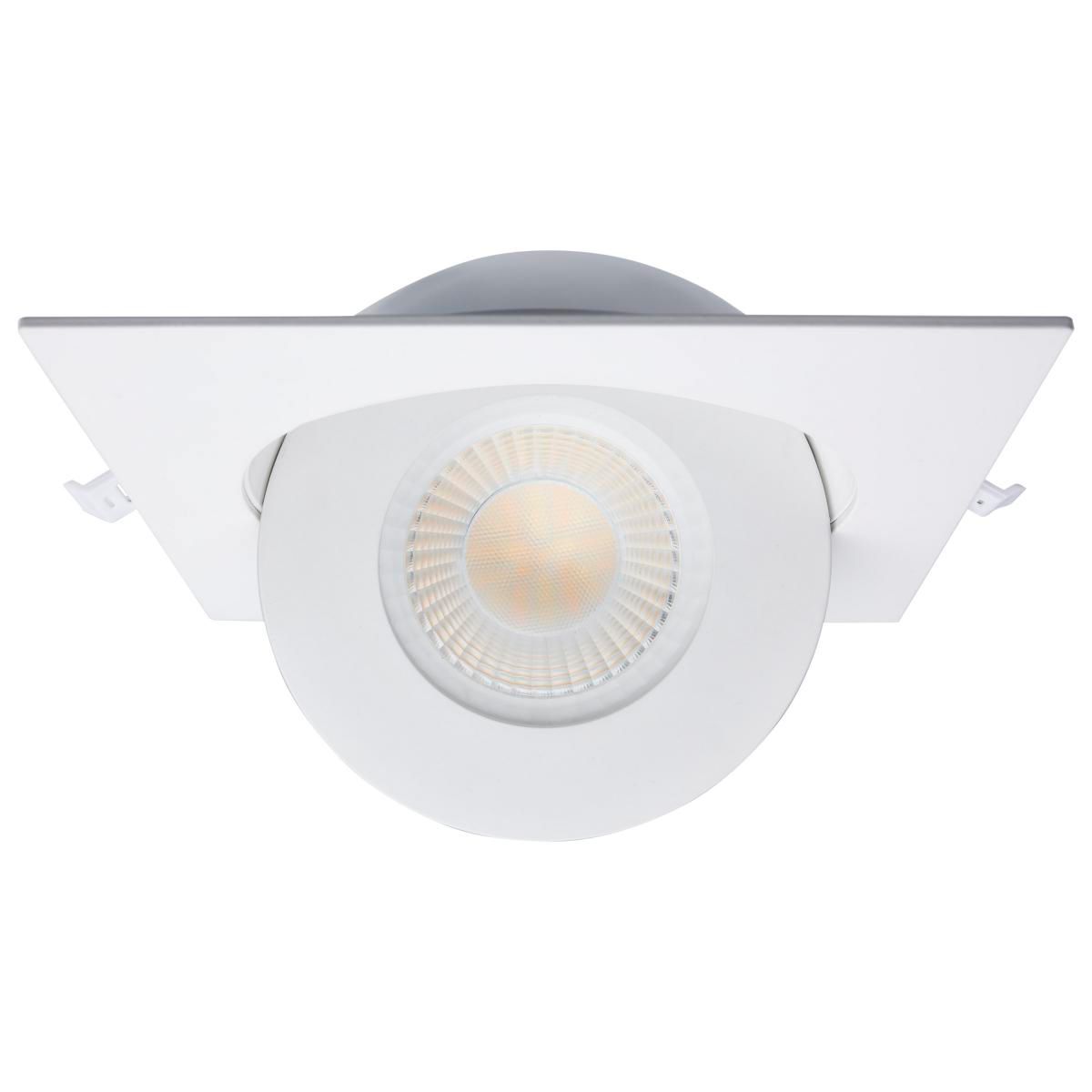 Image 3 Satco 15 Watt 6" Sqauare LED Direct Wire Downlight Gimbaled more views