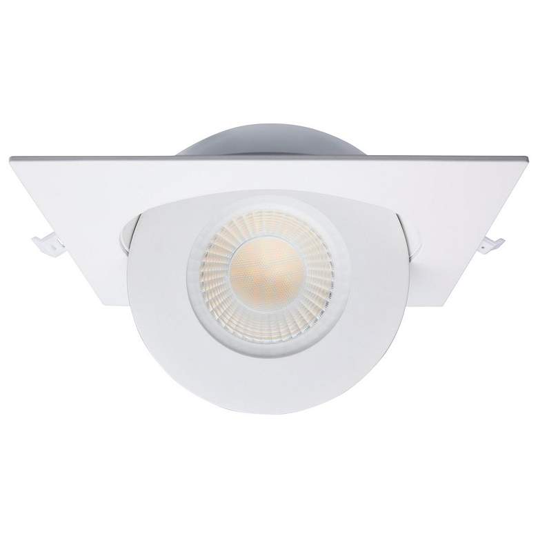 Image 3 Satco 15 Watt 6" Sqauare LED Direct Wire Downlight Gimbaled more views