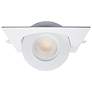 3_Satco 15 Watt 6" Sqauare LED Direct Wire Downlight Gimbaled more views