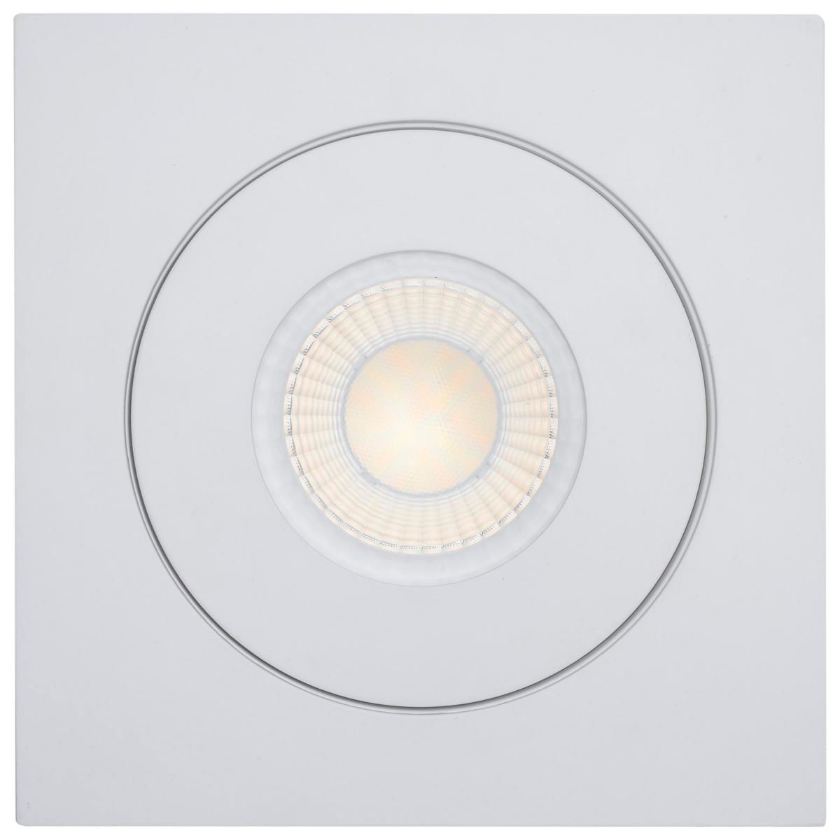 Image 7 Satco 15 Watt 6" Sqauare LED Direct Wire Downlight Gimbaled more views