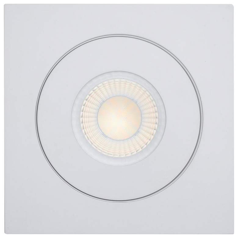 Image 7 Satco 15 Watt 6" Sqauare LED Direct Wire Downlight Gimbaled more views