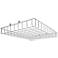 Satco 2' x 2' White LED Linear Hi-Bay Light Protective Cage