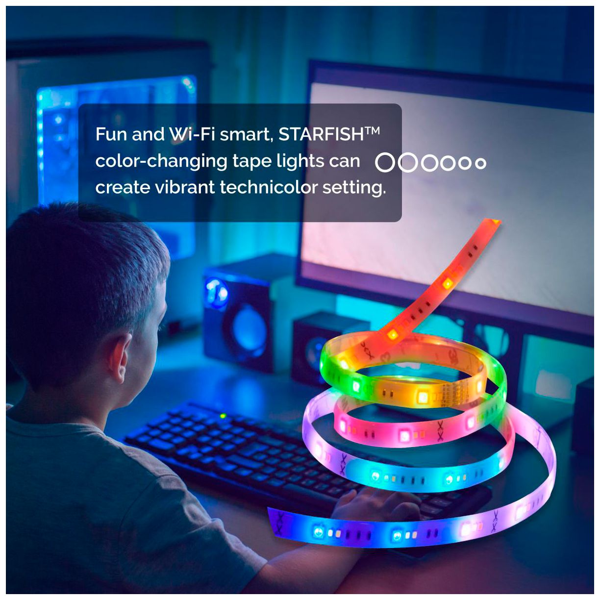 Satco 20W 6' LED Smart Indoor Strip Light