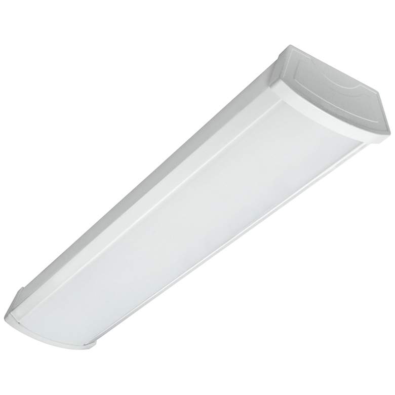 Image 1 Satco 24 1/2 inch Wide White 3000K LED Ceiling Wrap Light