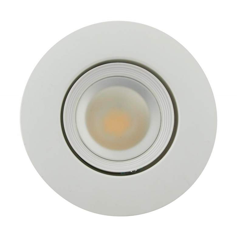 Image 3 Satco 4" White 7.5-Watt Gimbal LED Directional Retrofit Downlight more views