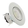 6_Satco 4" White 7.5-Watt Gimbal LED Directional Retrofit Downlight more views