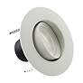7_Satco 4" White 7.5-Watt Gimbal LED Directional Retrofit Downlight more views