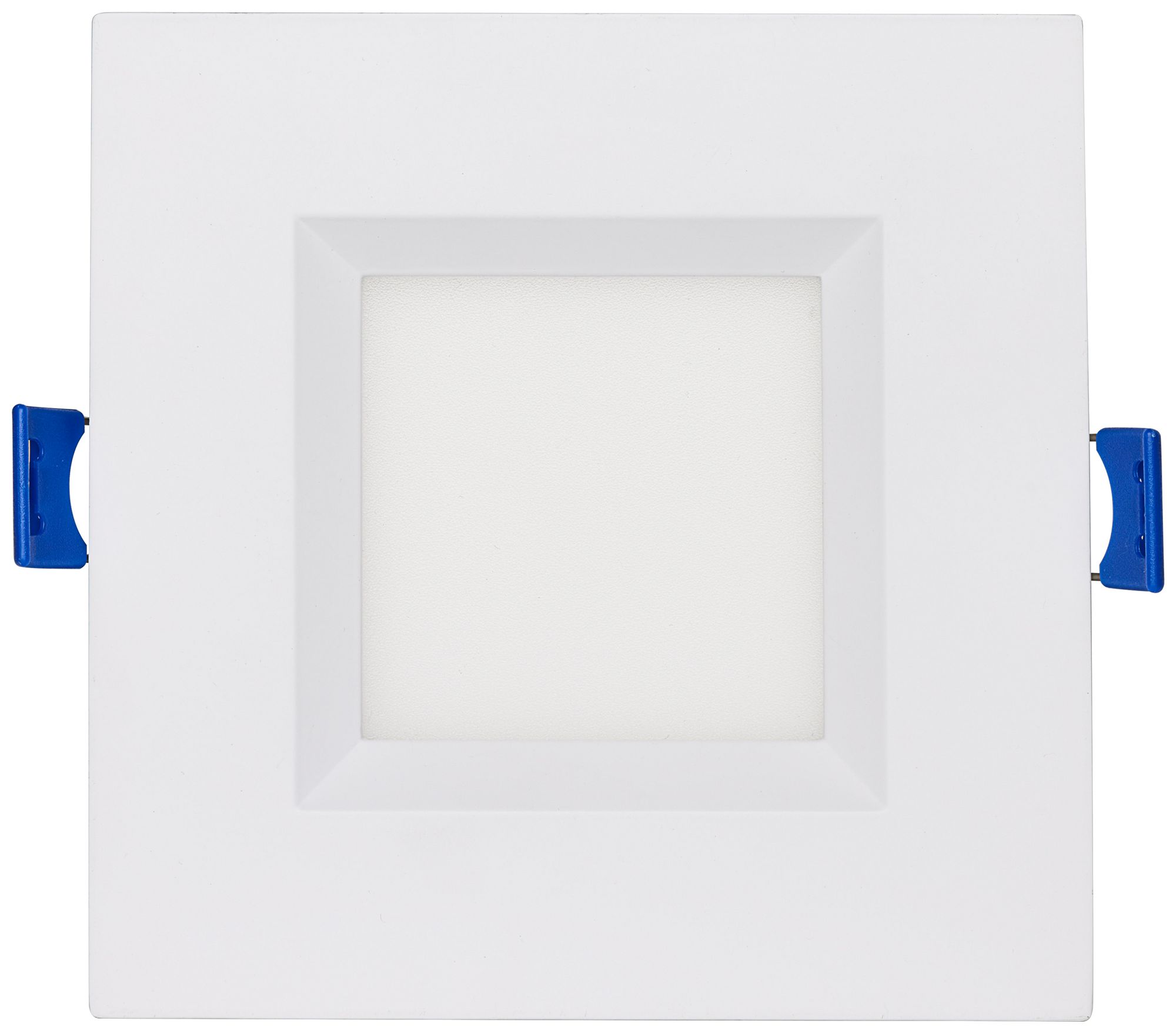Image 2 Satco 4" White Square LED Direct Wire Low Profile Regress Baffle Downl more views