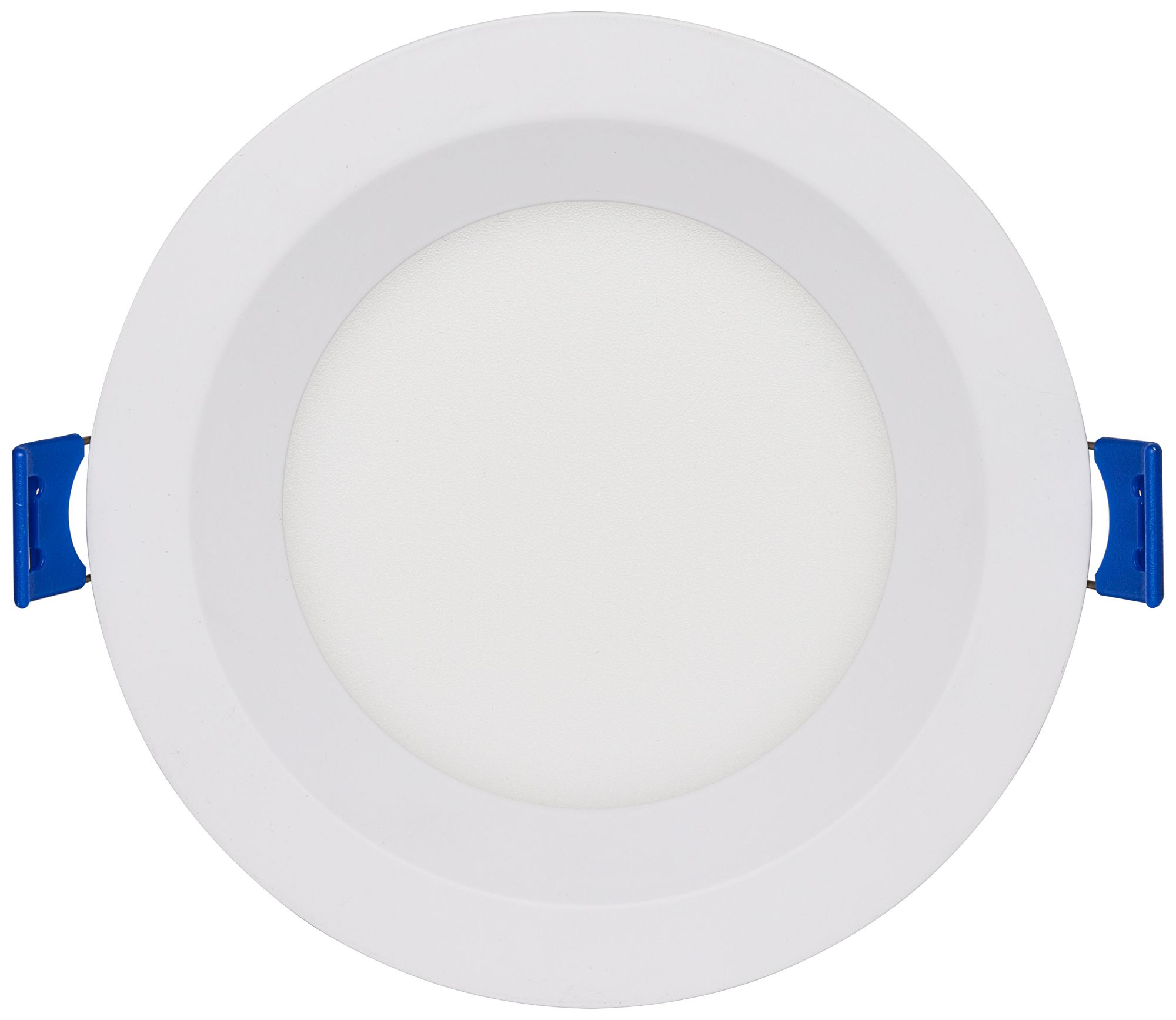 Image 2 Satco 4" White Round LED Direct Wire Low Profile Regress Baffle Downlight more views