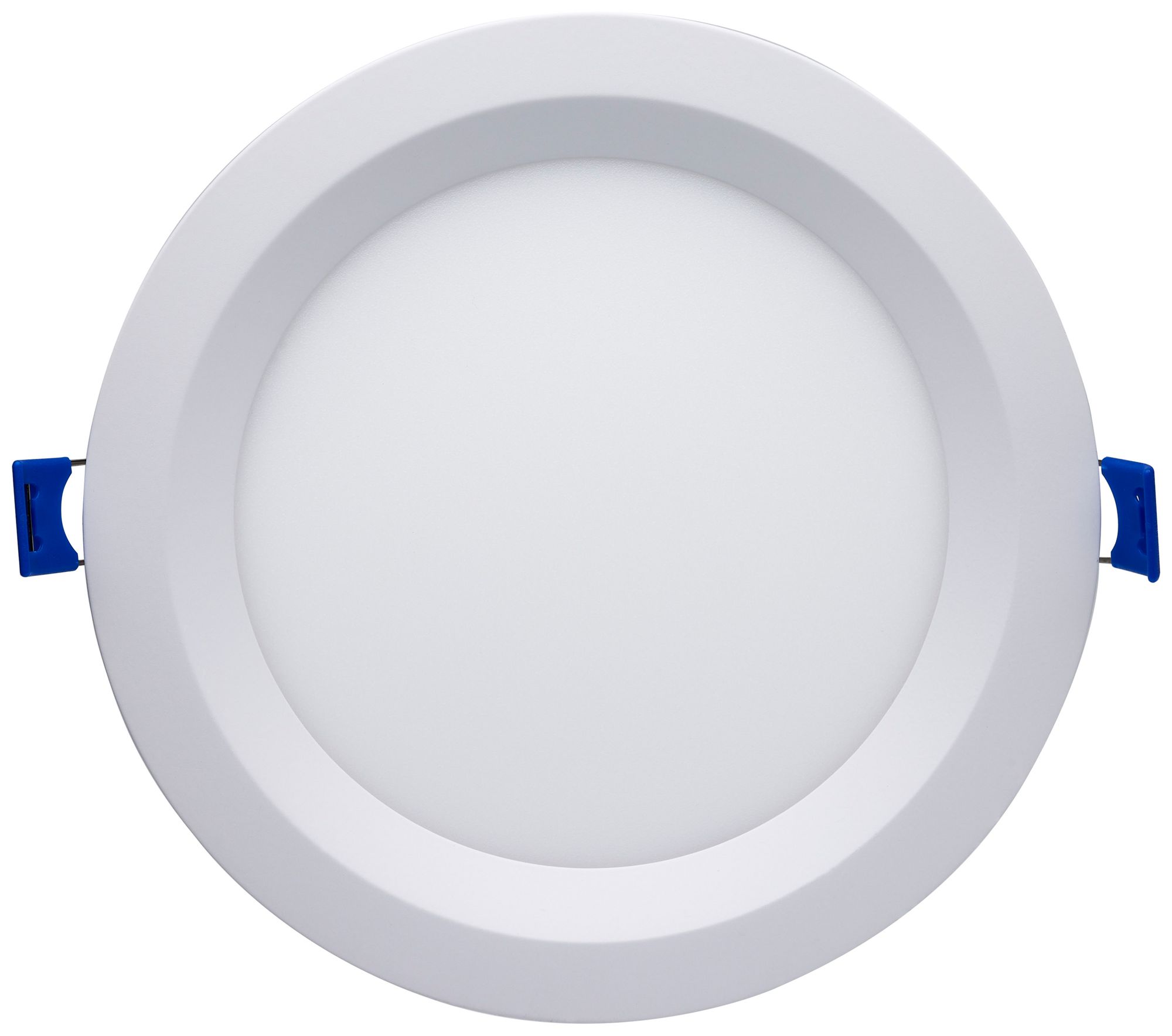 Image 2 Satco 6" White Round LED Direct Wire Low Profile Regress Baffle Downli more views