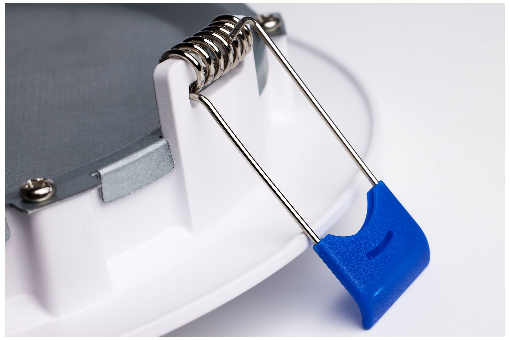 Image 4 Satco 6" White Round LED Direct Wire Low Profile Regress Baffle Downlight more views