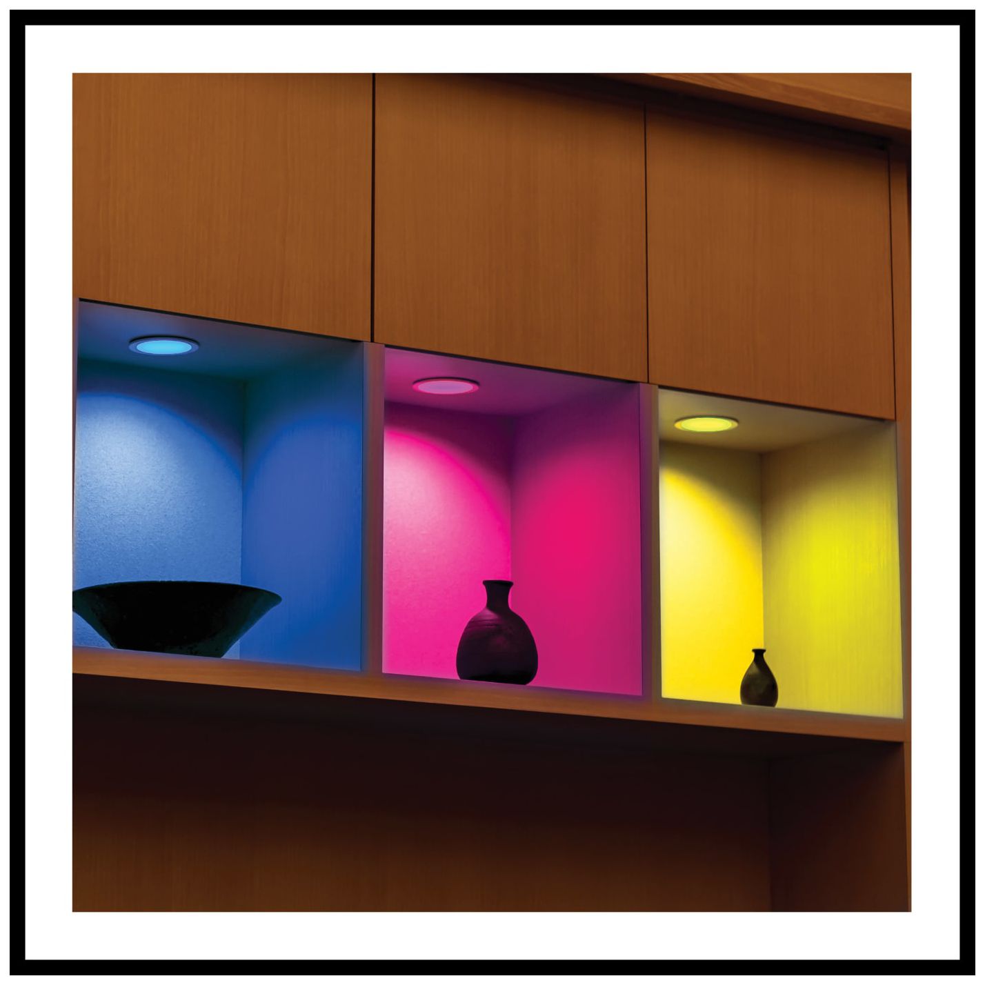 Satco 6" White Square LED Direct Wire Low Profile Downlight