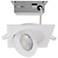 Satco 9 Watt 4" Square White LED Direct Wire Downlight Gimbaled